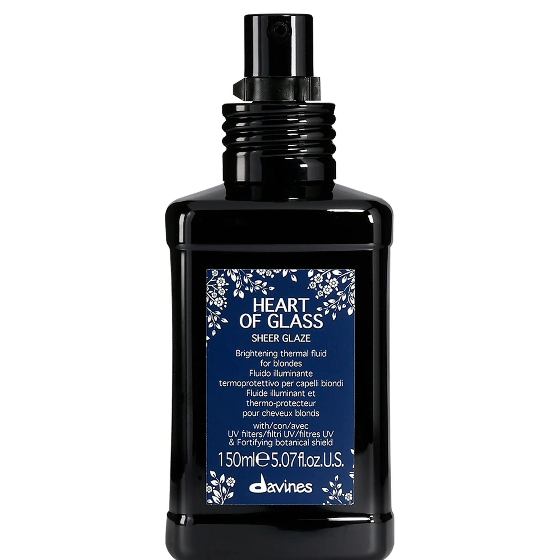 Davines Heart of Glass Sheer Glaze Blonde Brightening Fluid 150ml