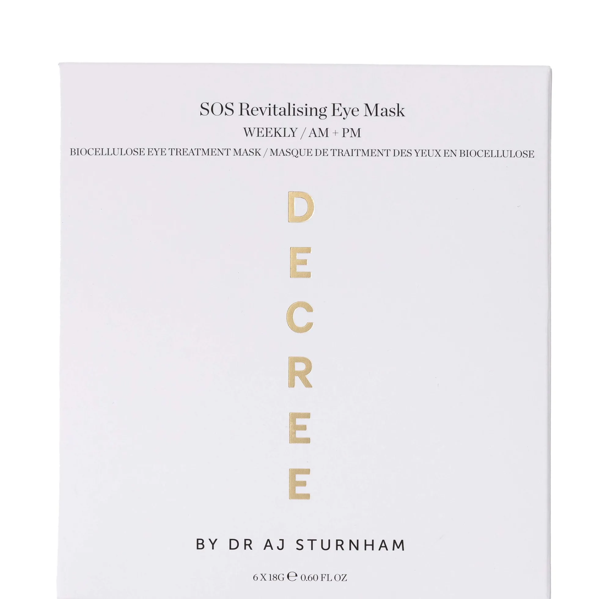 Decree SOS Revitalising Eye Masks Single