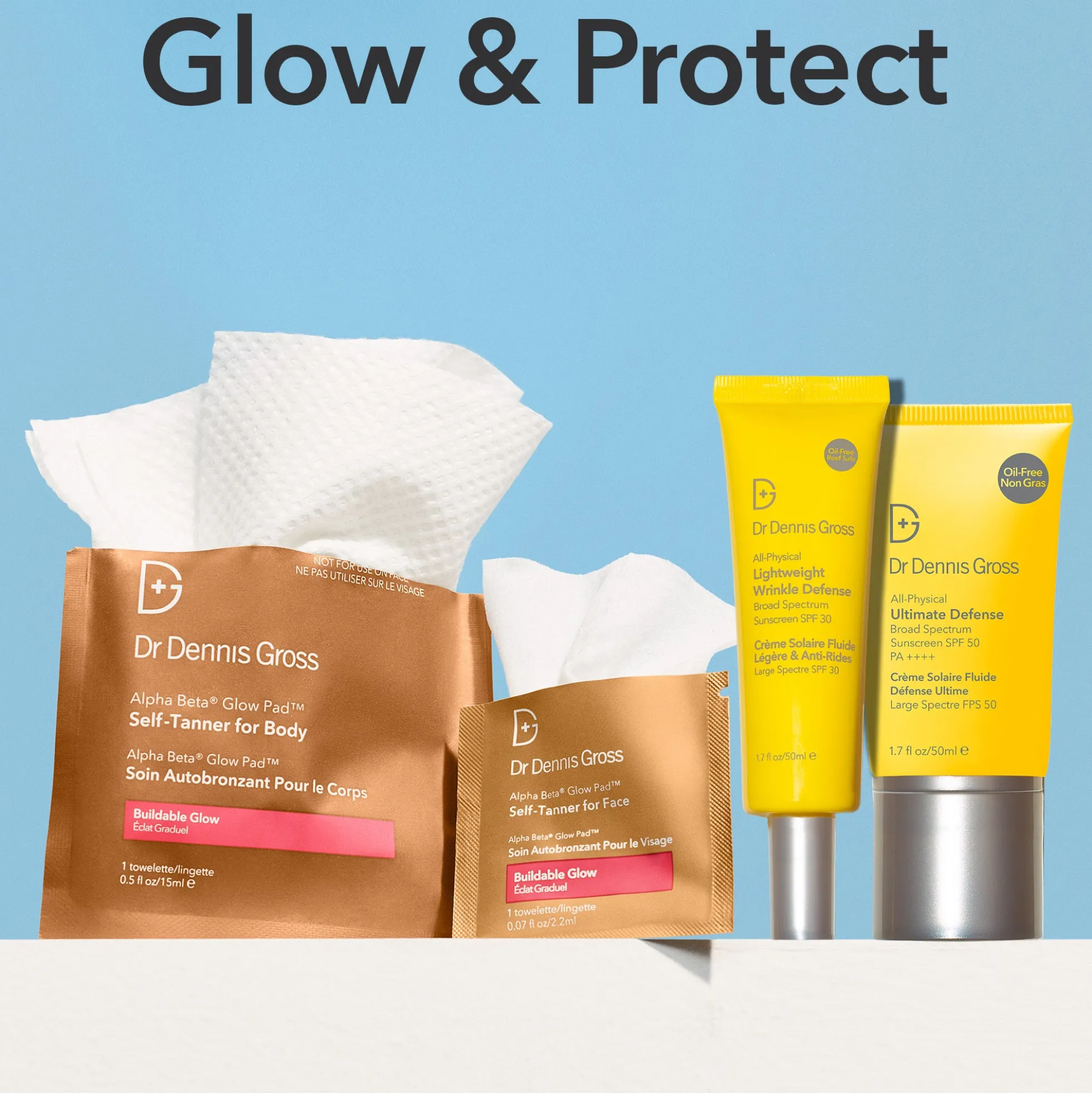 Dr Dennis Gross Skincare Alpha Beta Glow Pad Self-Tanner for Face 2.2ml