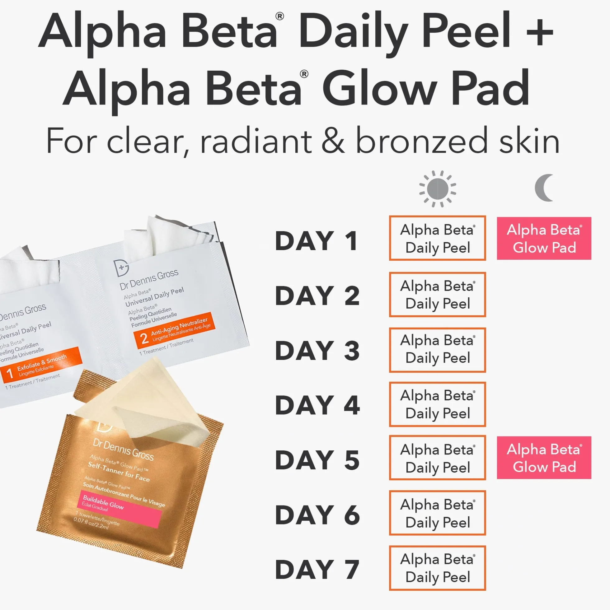 Dr Dennis Gross Skincare Alpha Beta Glow Pad Self-Tanner for Face 2.2ml