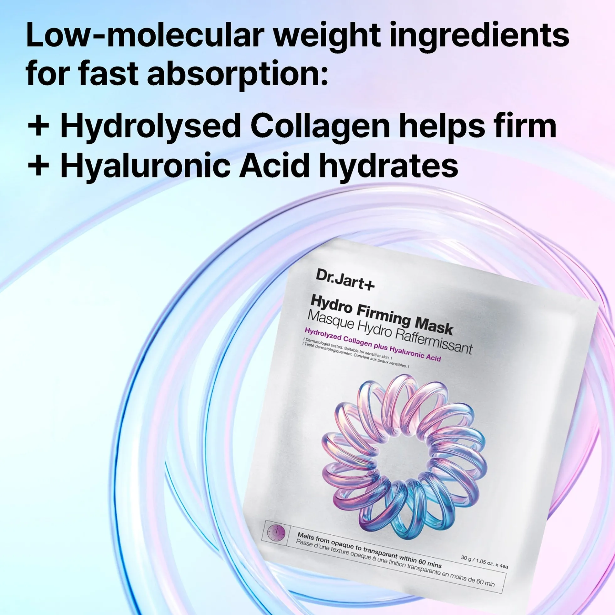 Dr.Jart+ Hydro Firming Mask with Hydrolysed Collagen 4 Pack