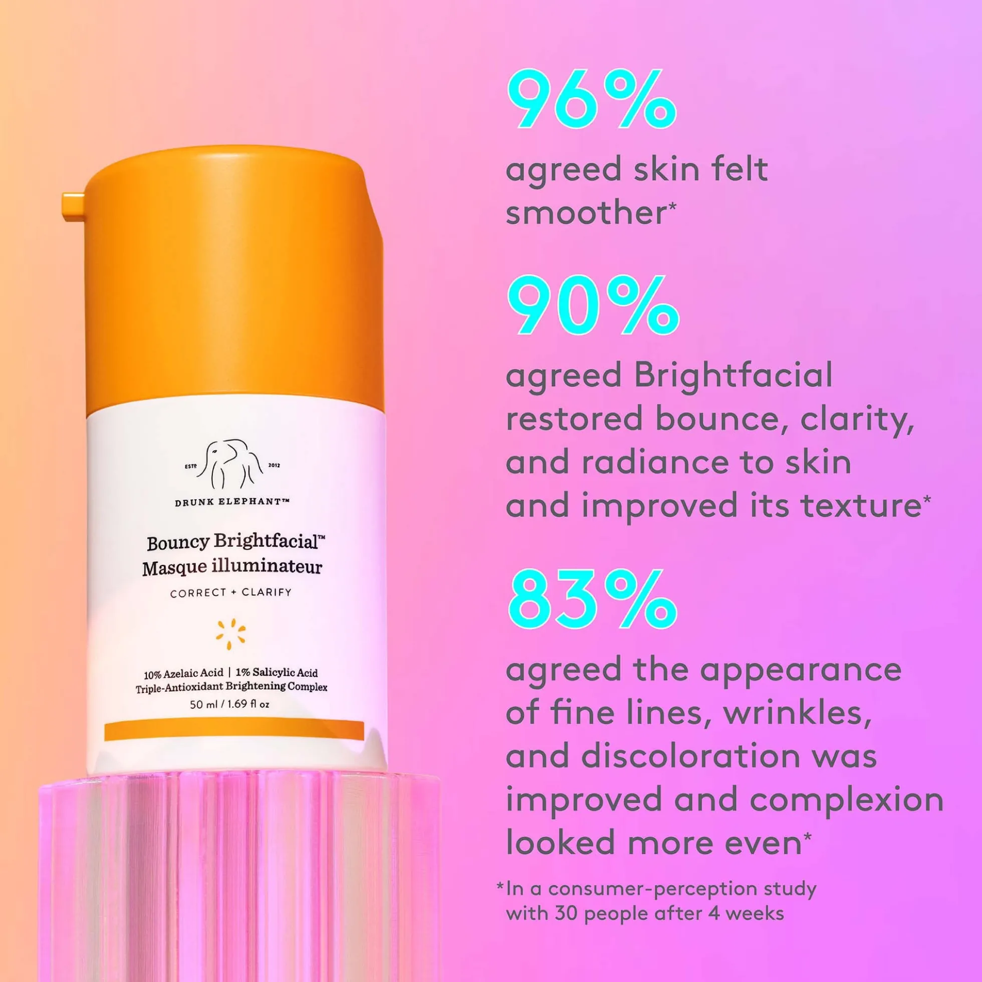 Drunk Elephant Brightfacial Peptide Mask