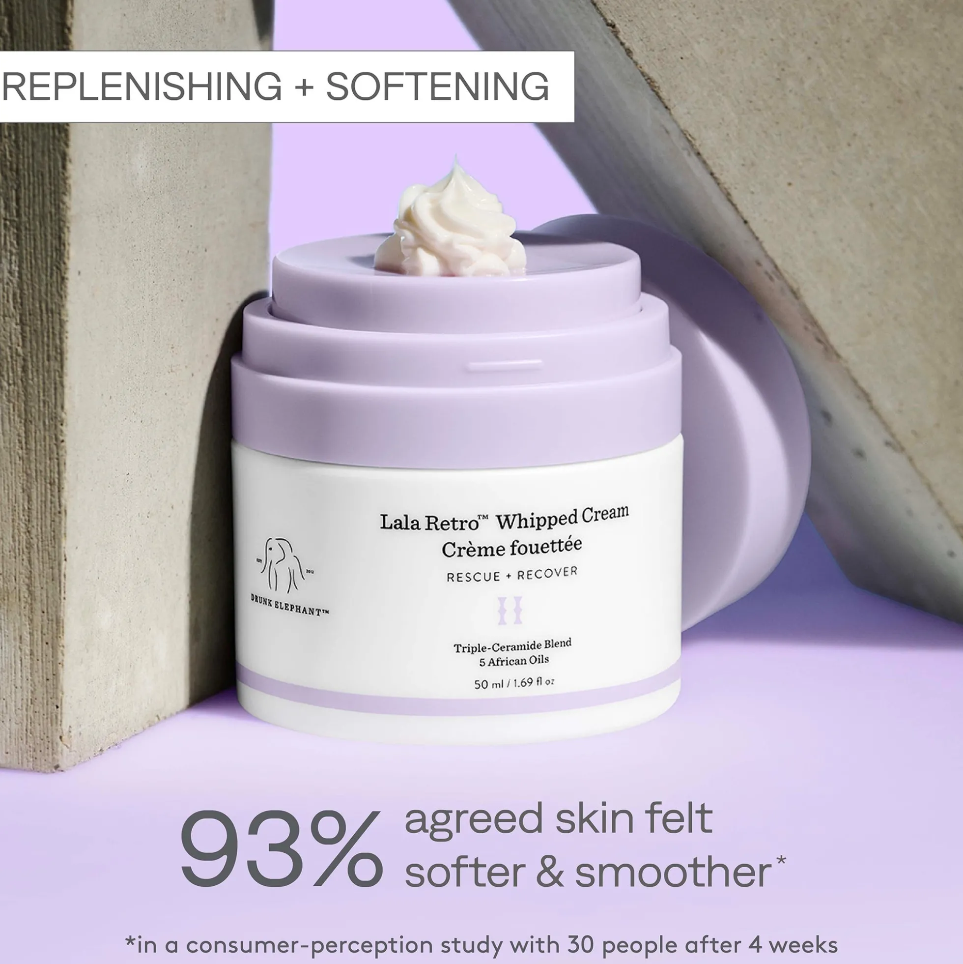 Drunk Elephant Lala Retro Ceramide Moisturiser 50ml Refill
