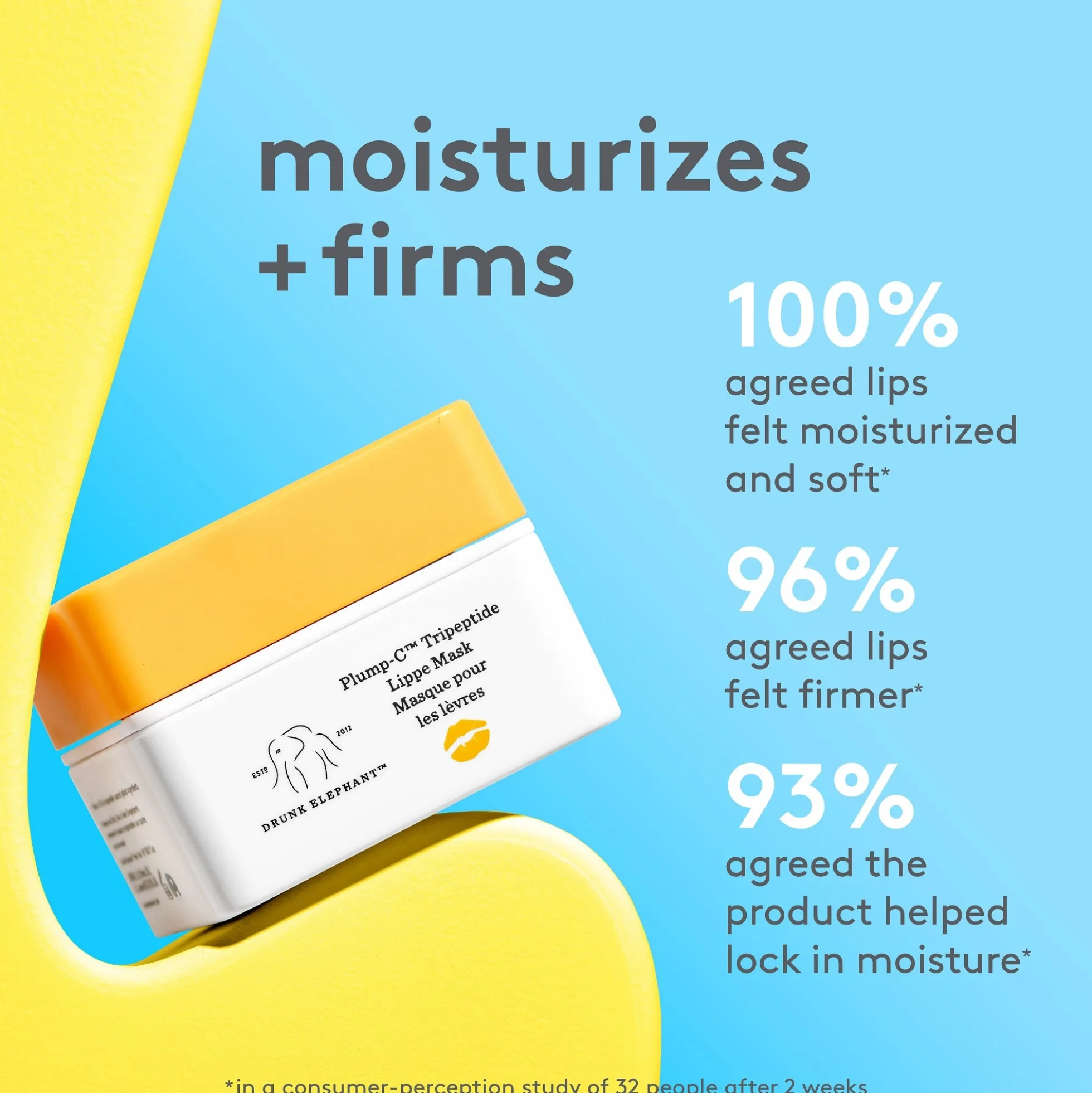 Drunk Elephant Plump-C Tripeptide Lippe Mask 20g