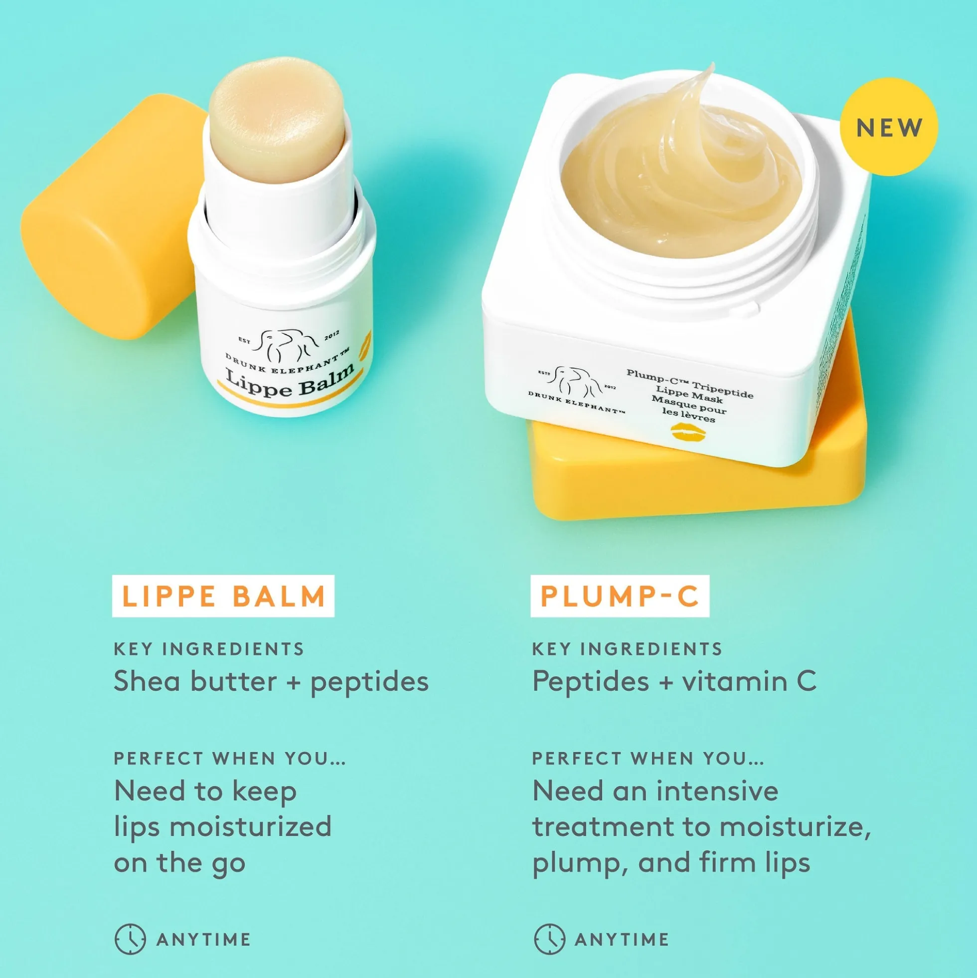 Drunk Elephant Plump-C Tripeptide Lippe Mask 20g