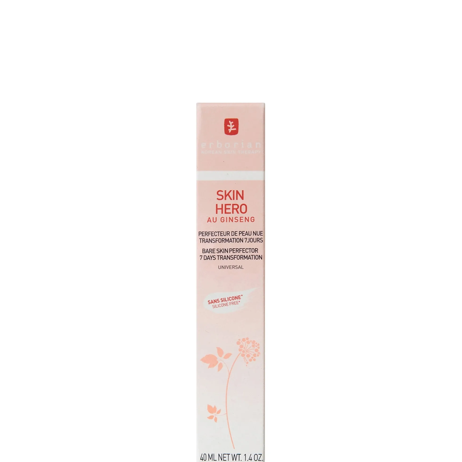 Erborian Skin Hero - Non-Tinted Bare Skin Perfector - 7 Day Skin Transformation 40ml