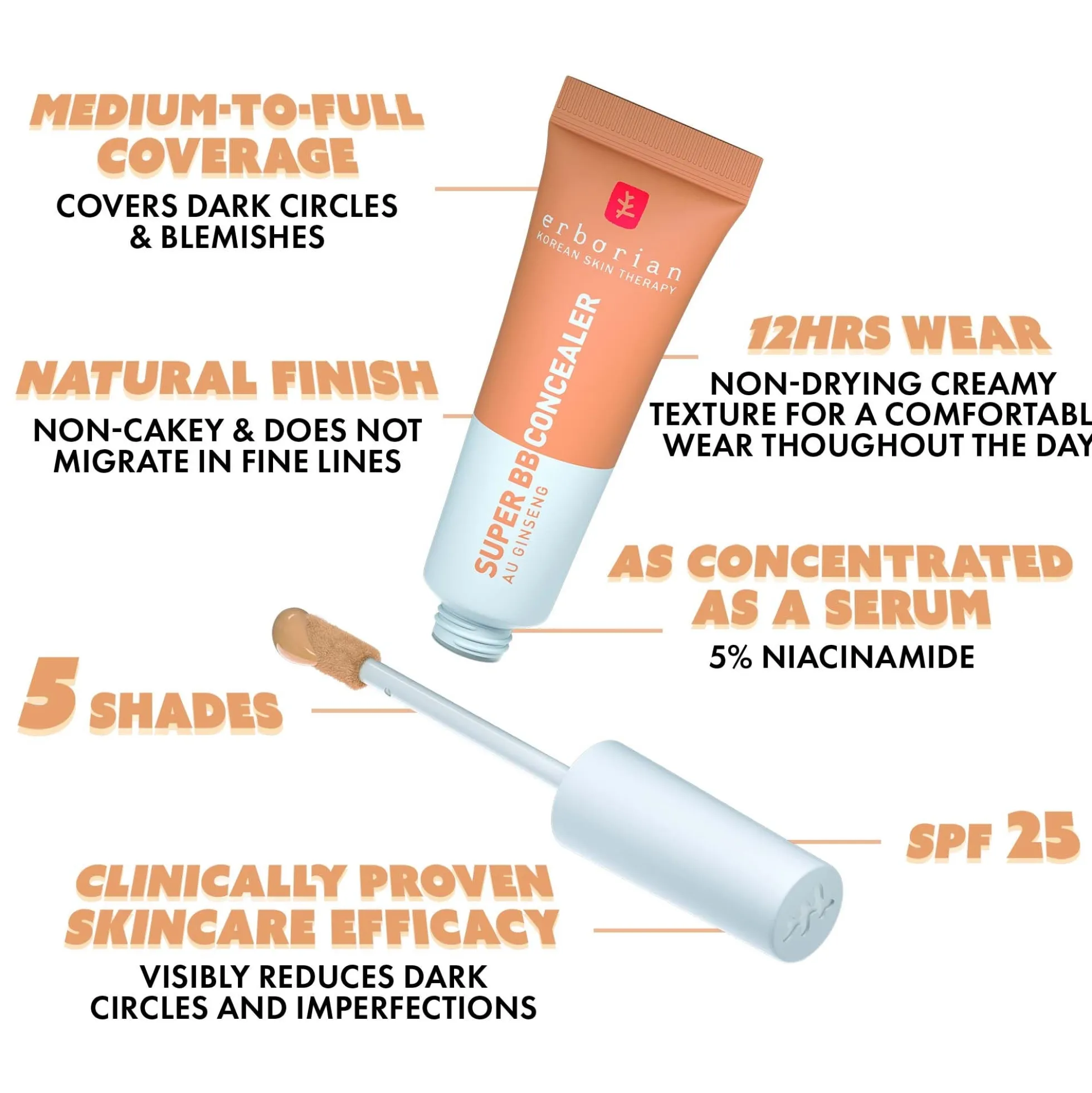Erborian Super BB Concealer (Various Shades)