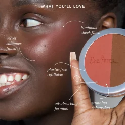 Ere Perez Rice Powder Blush & Bronzer - Brooklyn
