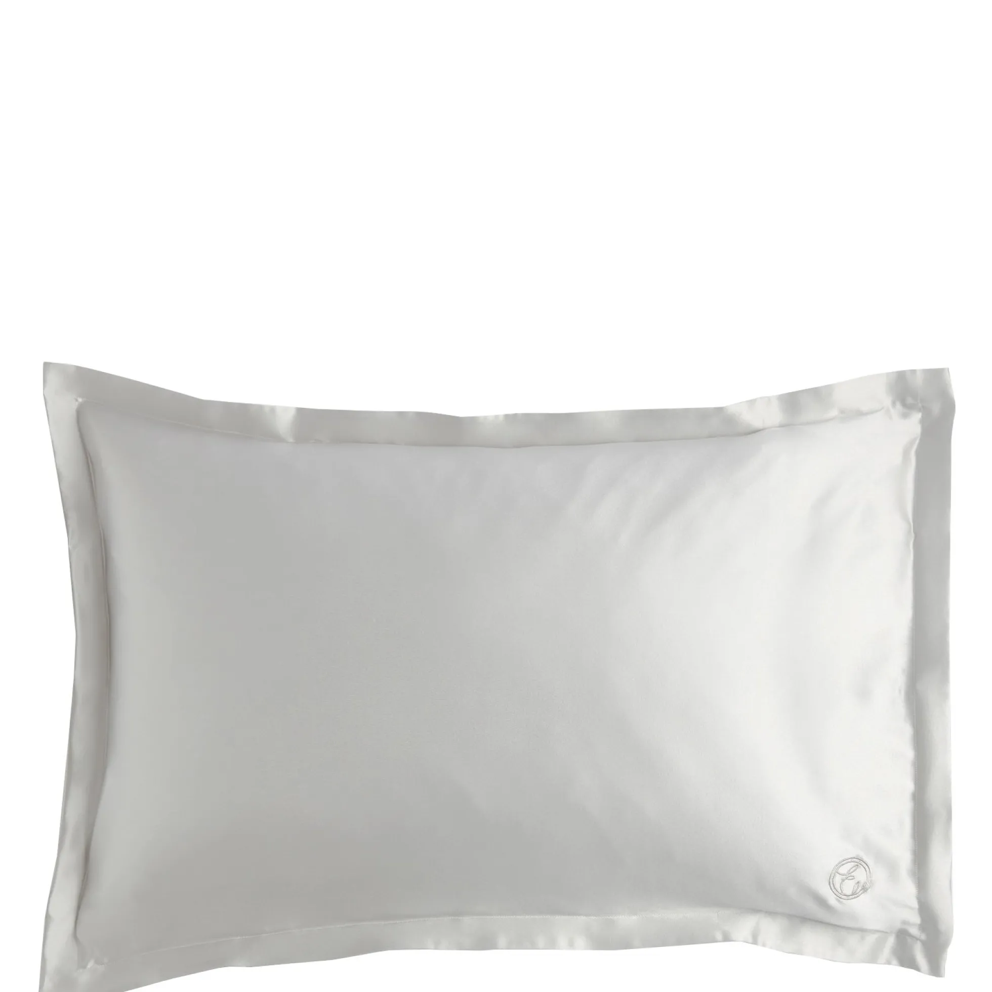 ESPA Home Oxford Edge Silk Pillowcase - Moonlight Grey