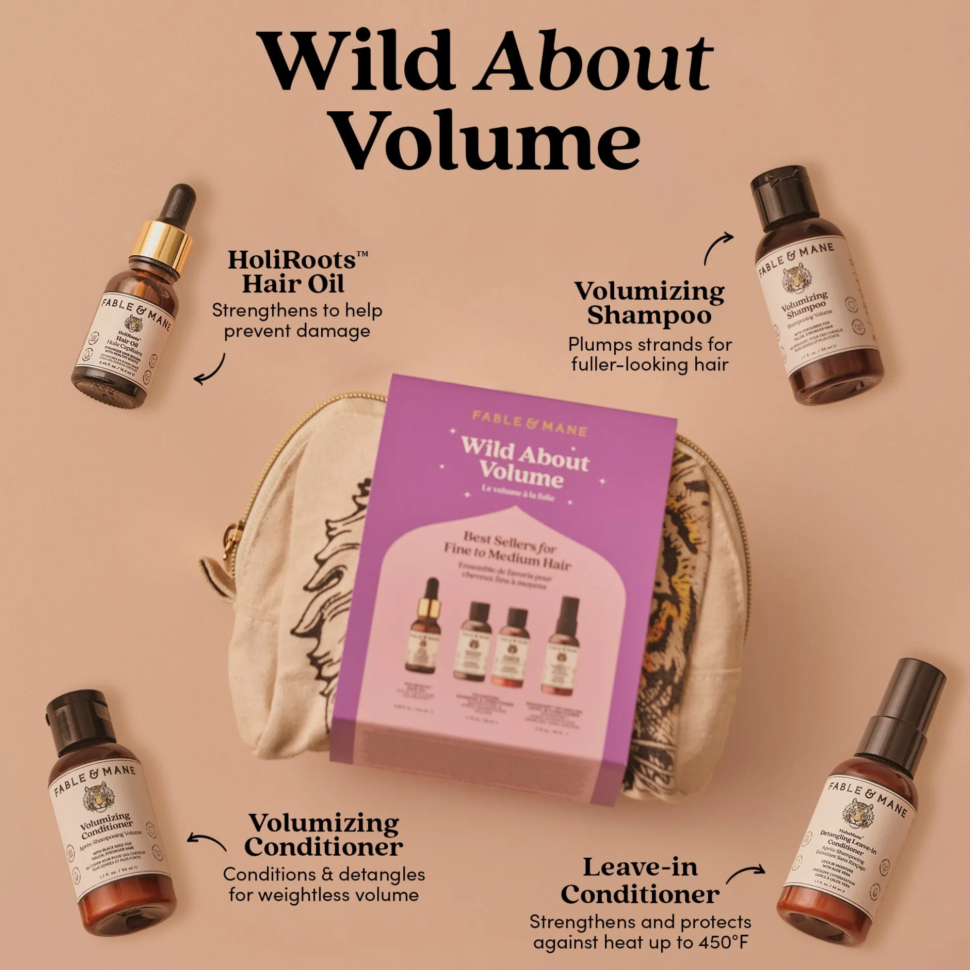 Fable & Mane Wild About Volume Hair Set