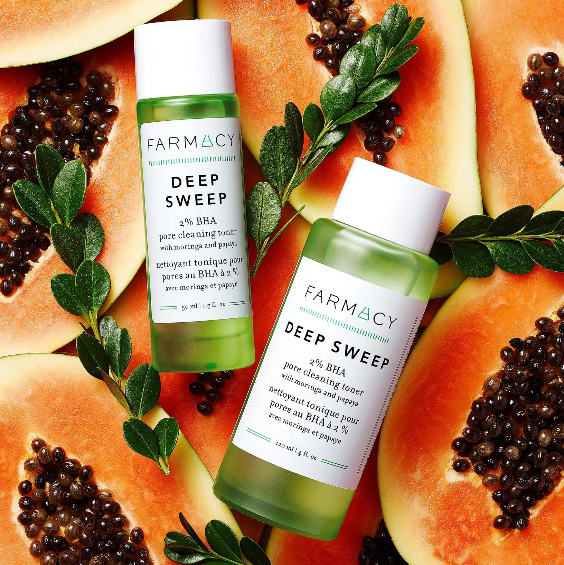 FARMACY Deep Sweep 2% BHA Pore Cleaning Toner with Moringa and Papaya - 120ml