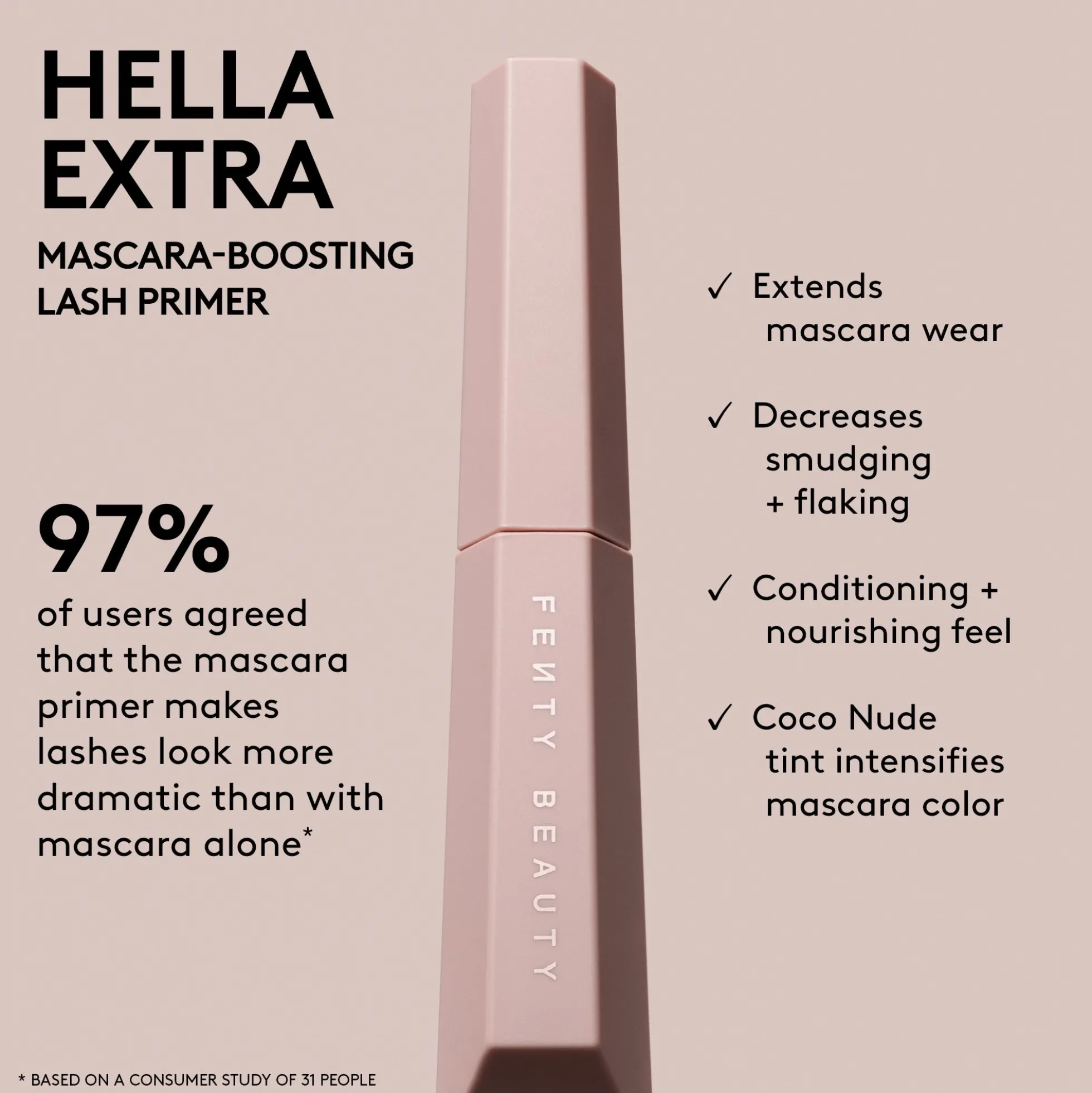 FENTY BEAUTY Hella Extra Mascara-Boosting Lash Primer, 10ML