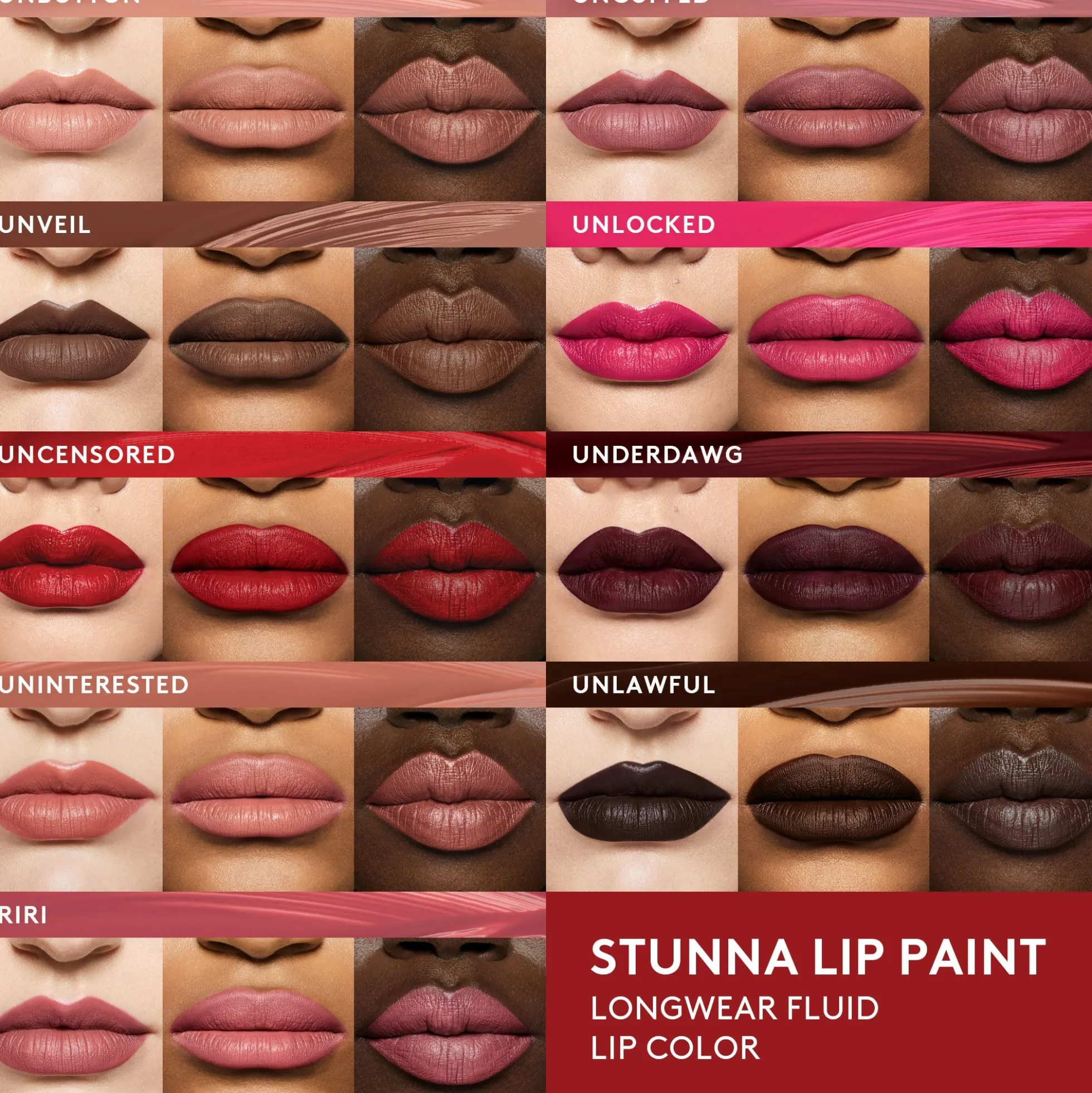 Fenty Beauty Stunna Lip Paint Longwear Fluid Lip Color 4ml (Various Shades)