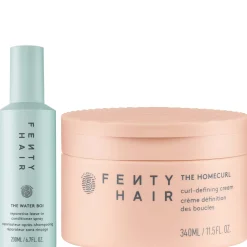 Fenty Hair Hero Duo, The Homecurl Curl Defining Cream 340ml and The Water Boi Leave in Conditioner 200ml