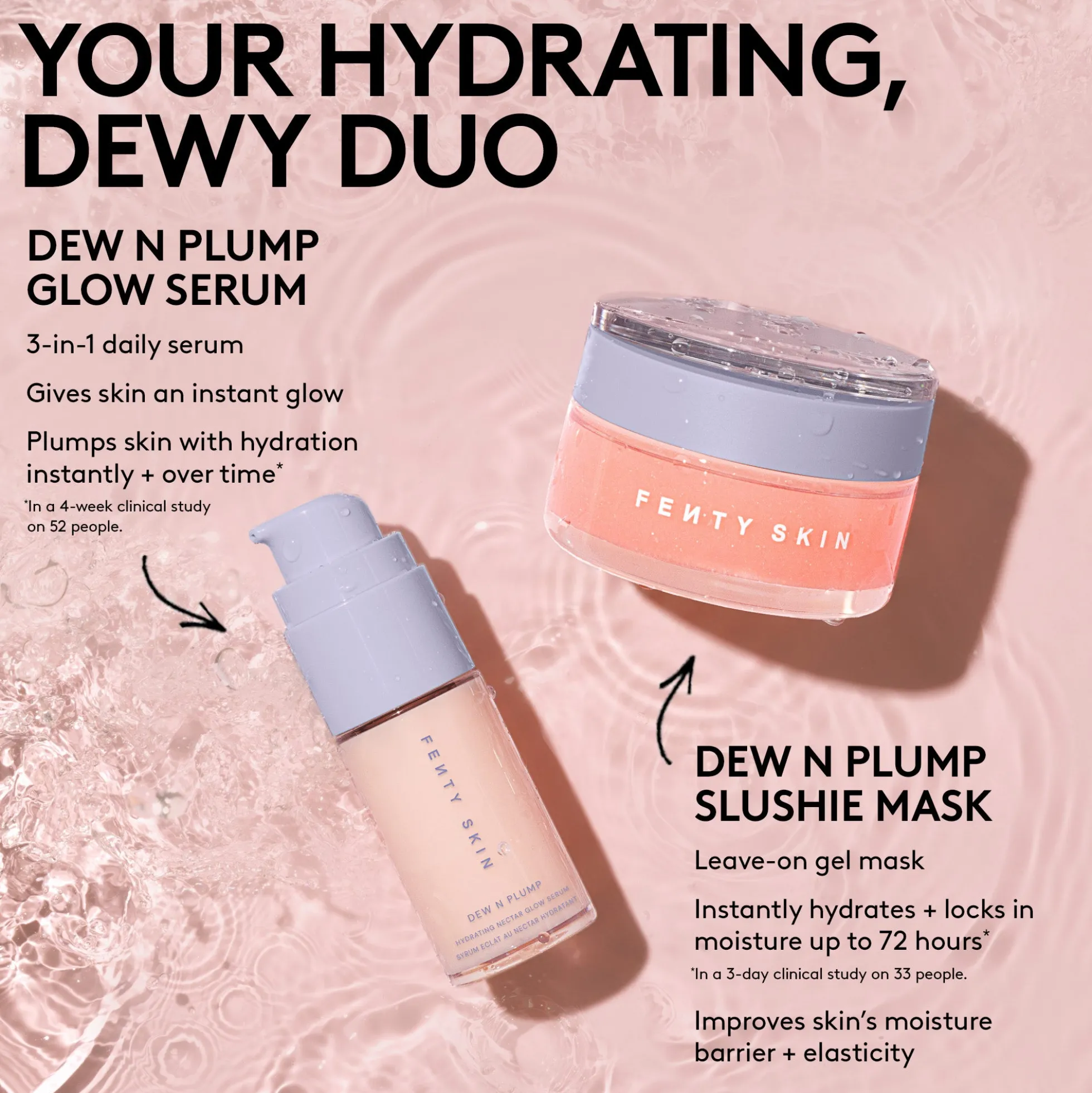 Fenty Skin Dew N Plump Hydrating Slushie Face Mask, 75g