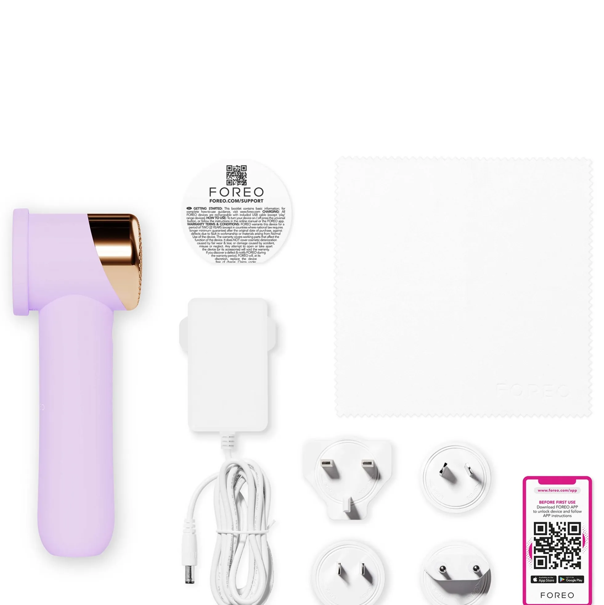 FOREO PEACH 2 Go Device - Lavender