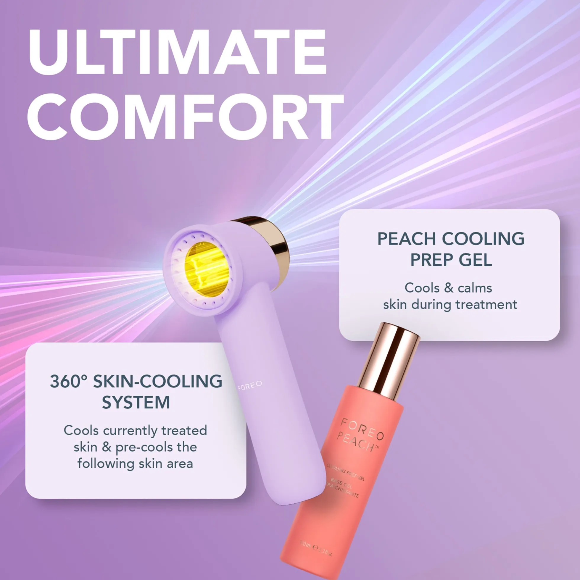 FOREO PEACH 2 Go Device - Lavender