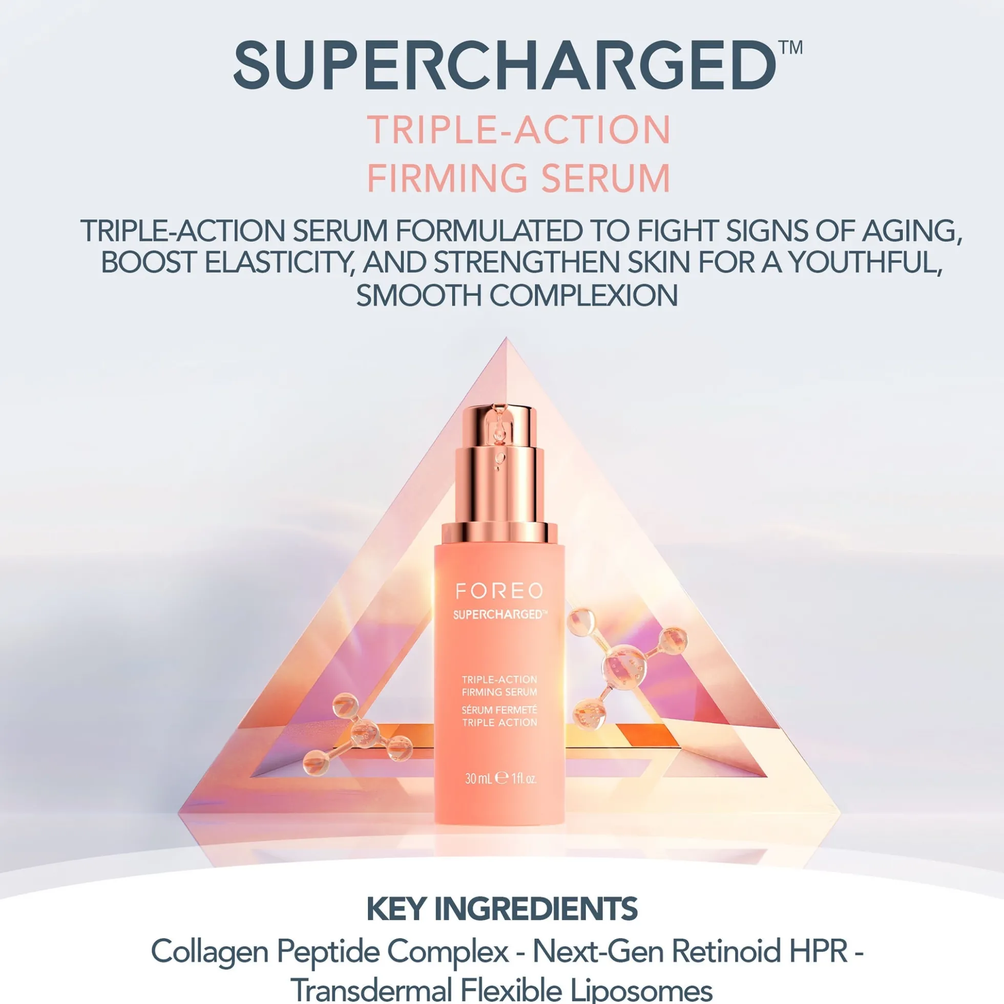 FOREO SUPERCHARGED Triple-Action Firming Serum 30ml
