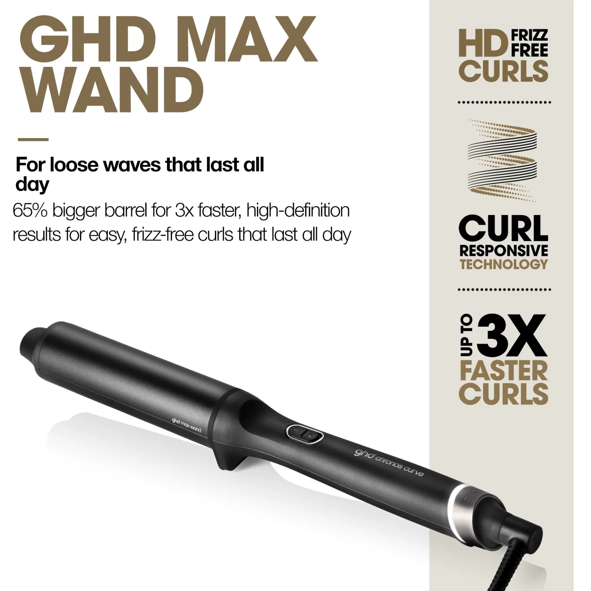 ghd Chronos Curve Max Wand - 38mm Hair Curler