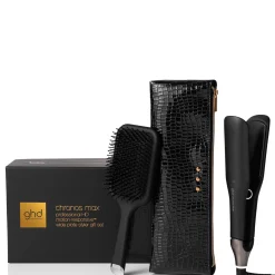 ghd Chronos Max styler gift set with paddle brush and styler bag