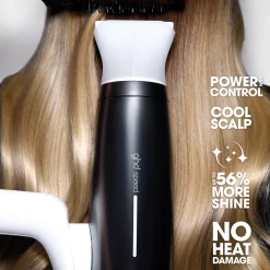 ghd speed hairdryer silver white