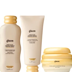 Gisou Honey Gloss Ceramide Cleanse Shampoo + Conditioner + Mini Mask