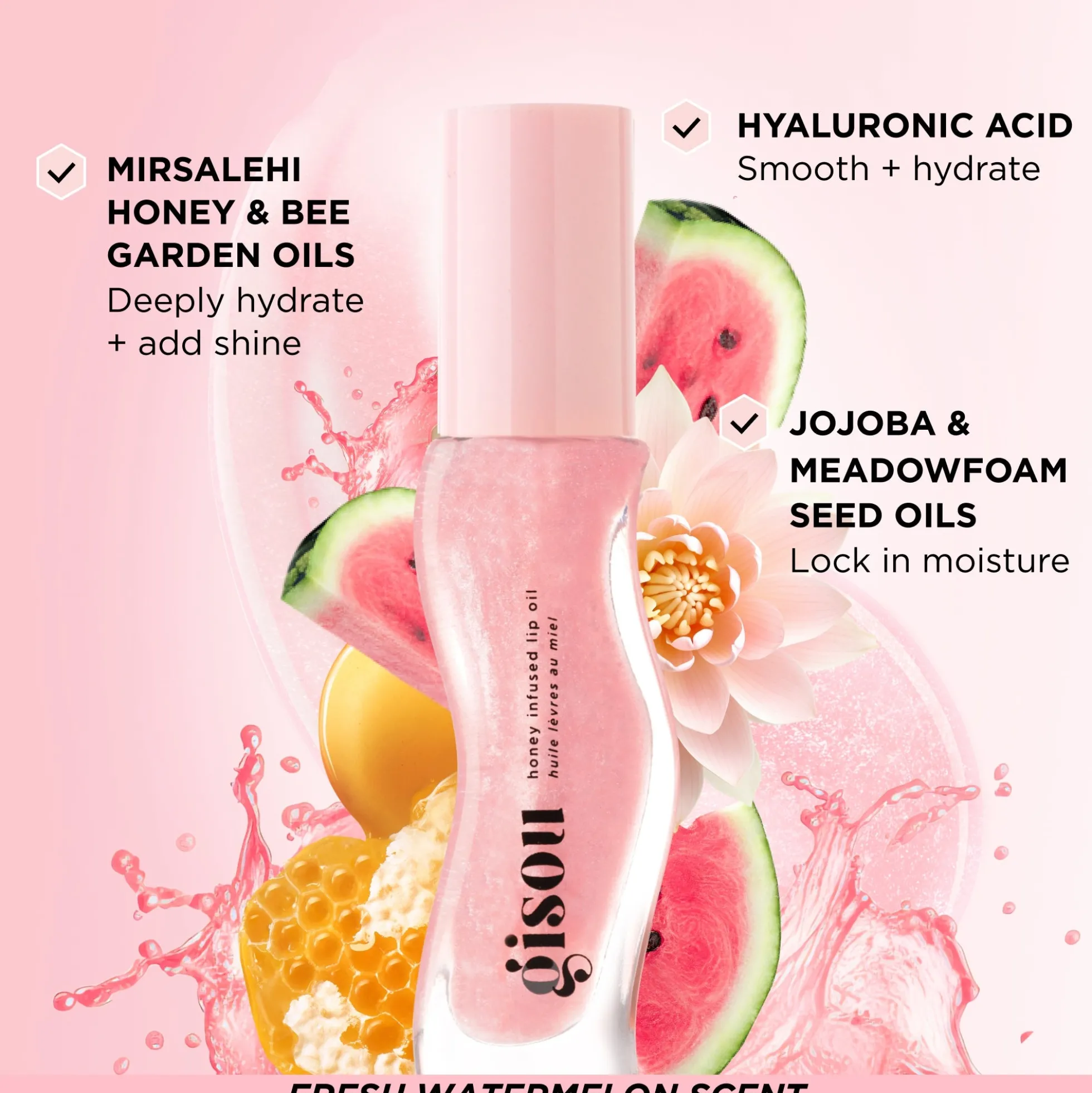 Gisou Honey Gloss Hydration Trio Worth £77
