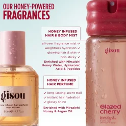Gisou Honey Infused Hair & Body Mist 100ml - Glazed Cherry