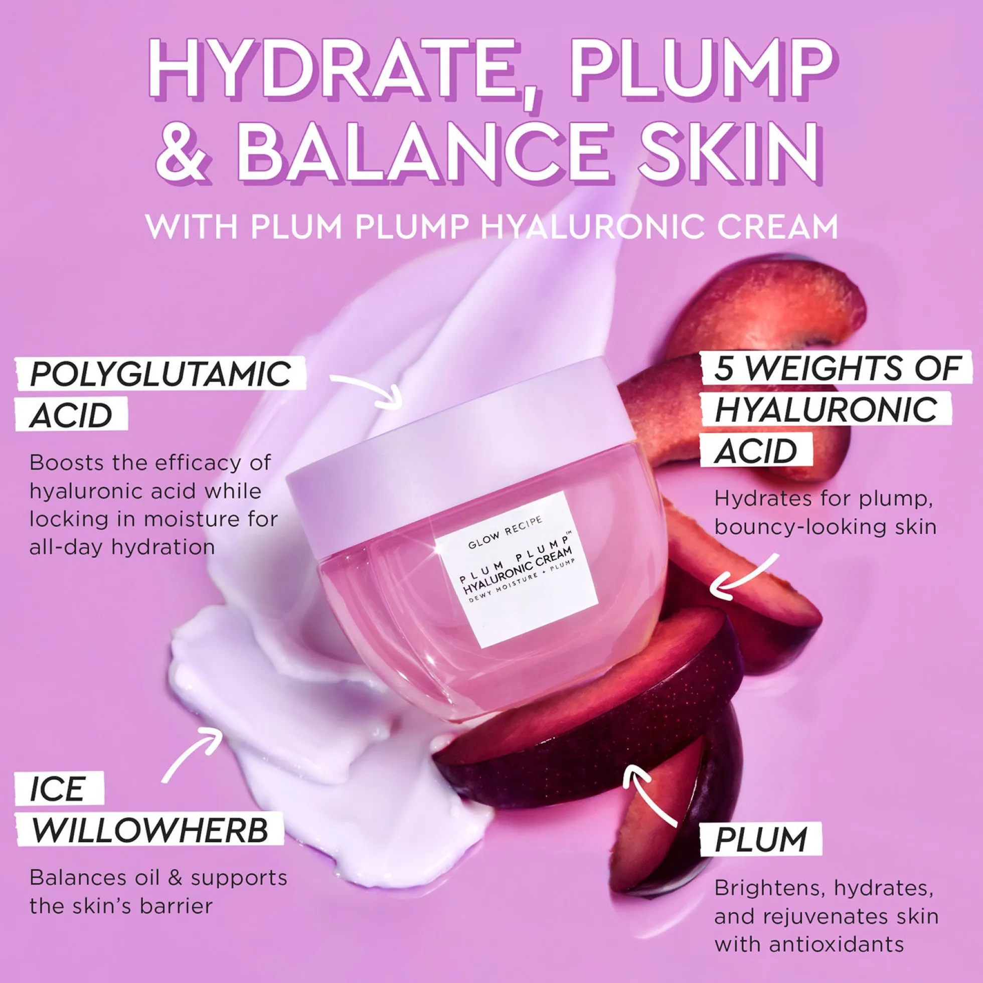 Glow Recipe Plum Plump Hyaluronic Cream 50ml