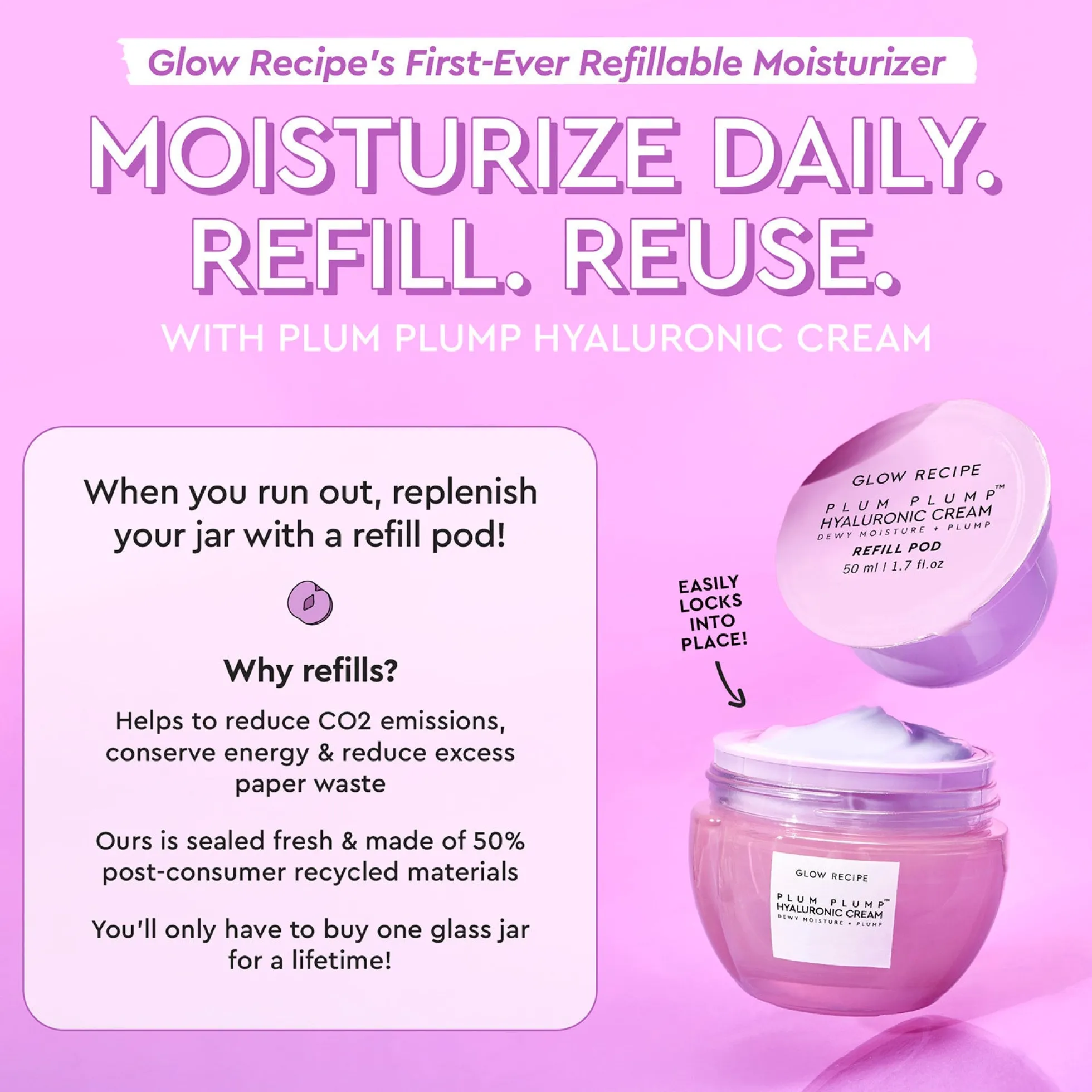 Glow Recipe Plum Plump Hyaluronic Cream 50ml