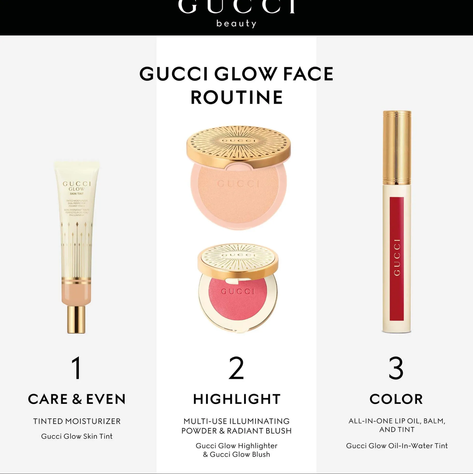 Gucci Glow Oil-In-Water Tint Liquid Lipstick (Various Shades)