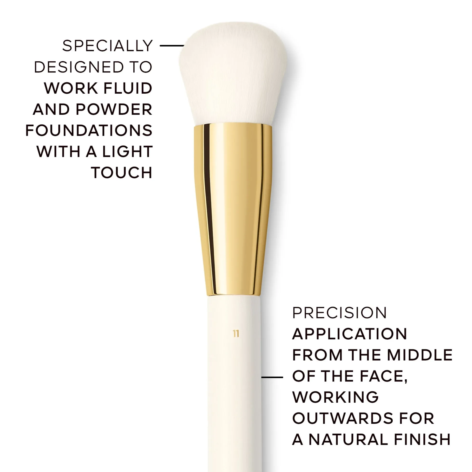 GUERLAIN Fluid & Powder Foundation Brush N°11 Face Brush
