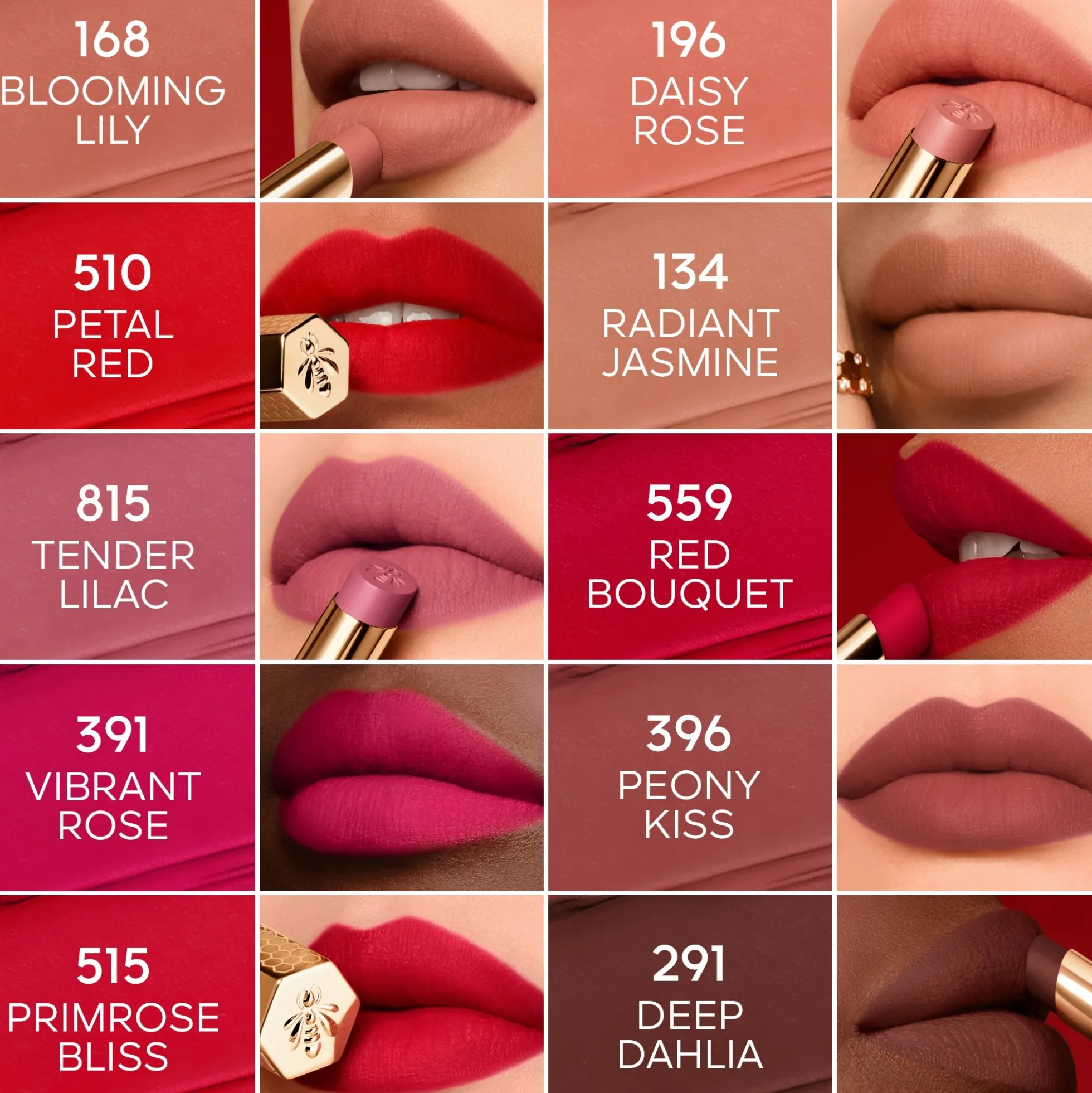 GUERLAIN Kisskiss Honey-Infused Intense Lipstick (Various Shades)