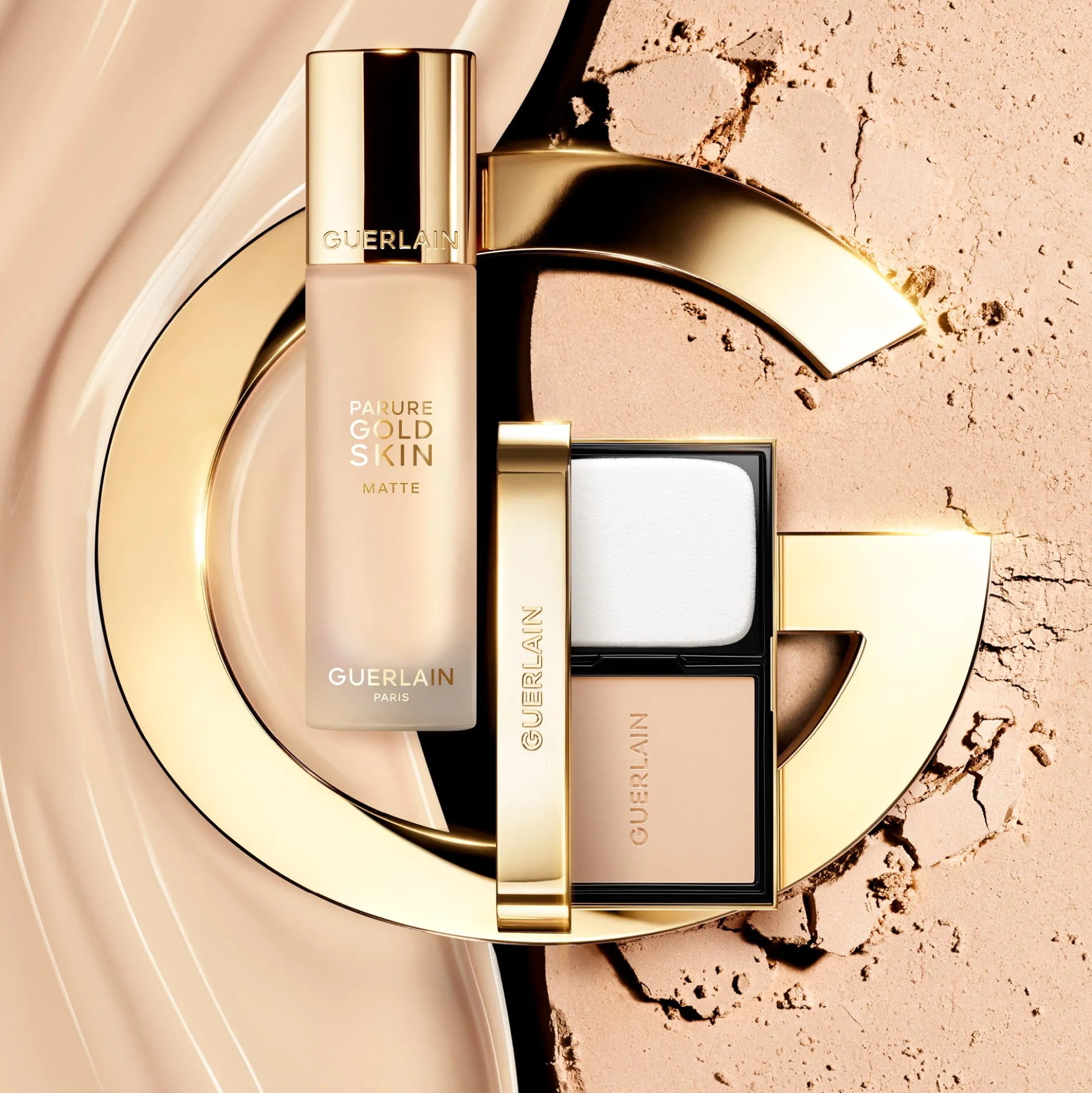 GUERLAIN Parure Gold Skin Matte Compact Foundation 35ml (Various Shades)