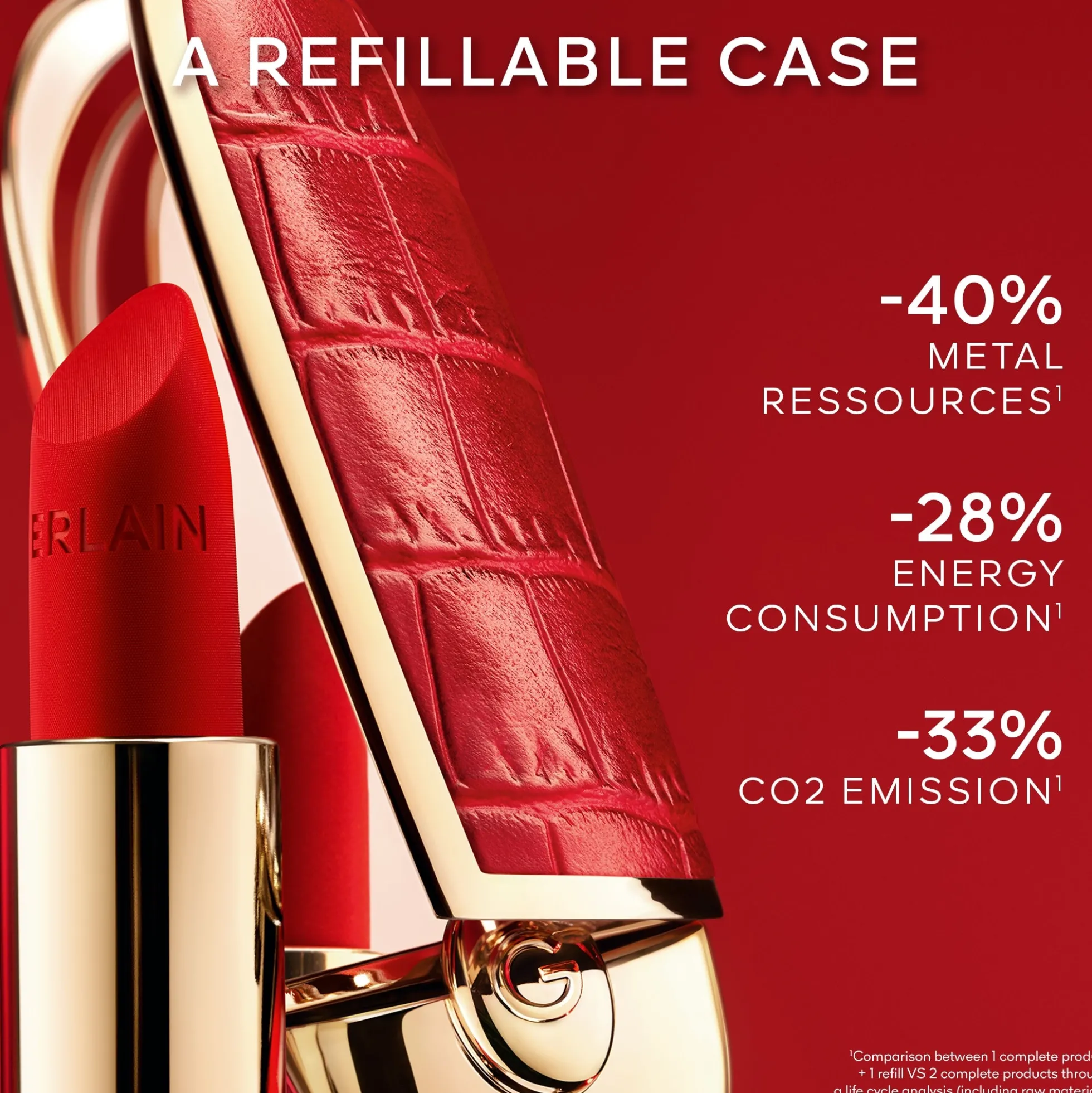 GUERLAIN Rouge G The Double Mirror Jewel Case The Customisable Ultra-Care Lipstick