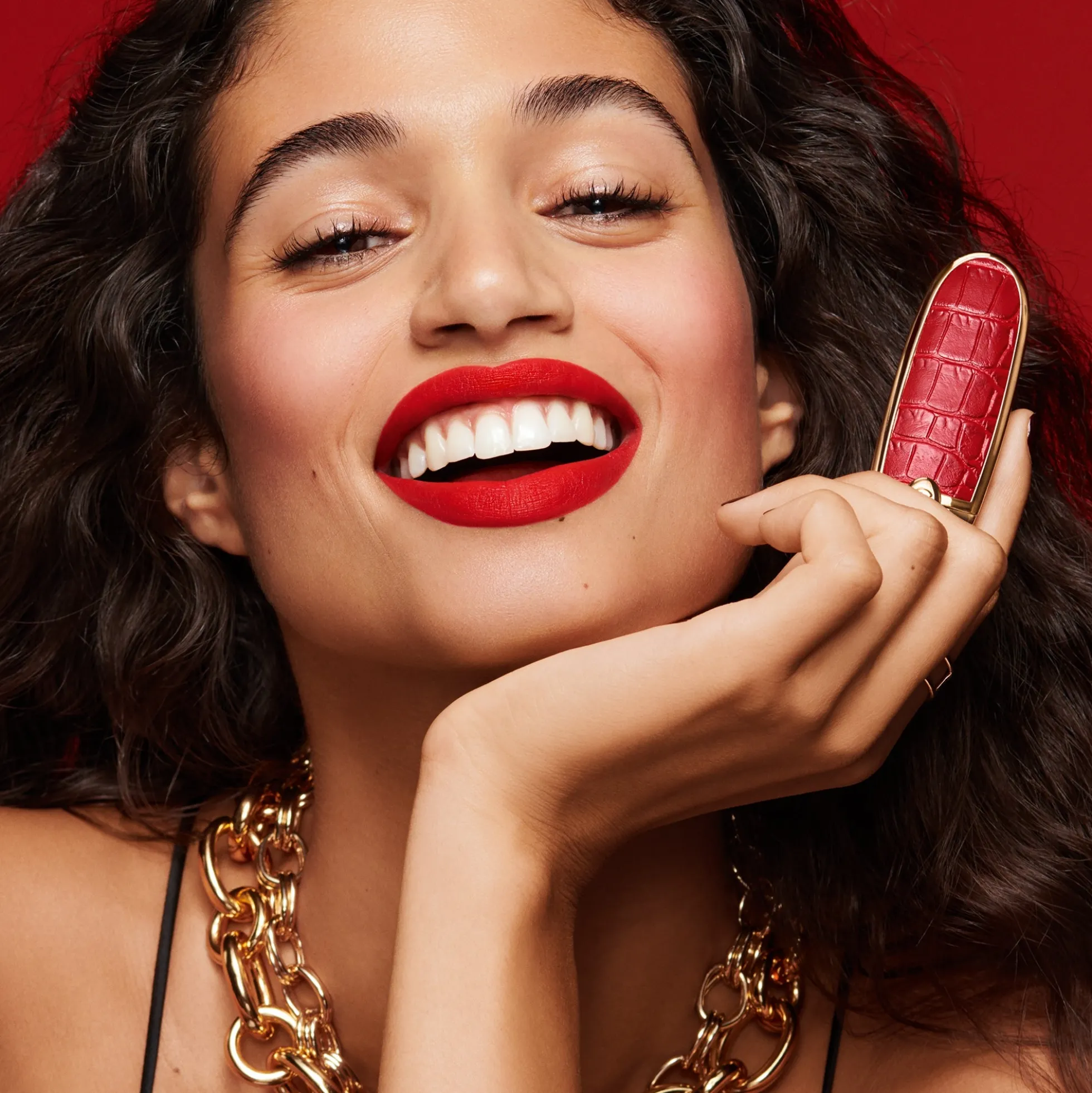 GUERLAIN Rouge G - The Double Mirror Jewel Case- Le Croco