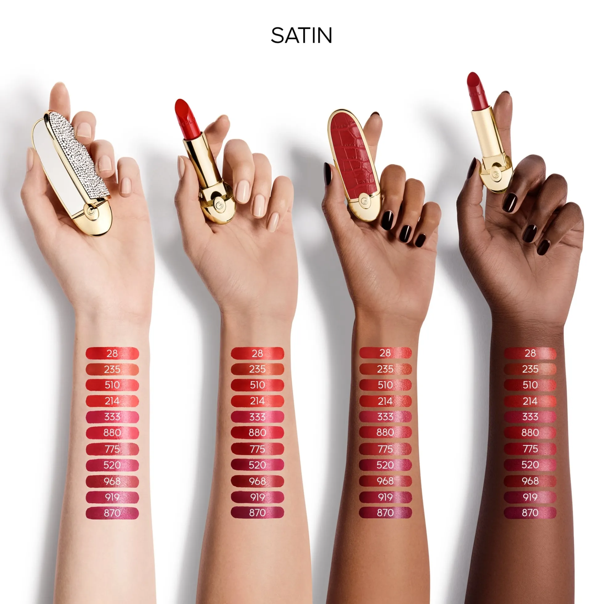 GUERLAIN Rouge G - The Refill Satin 3.5g (Various Shades)