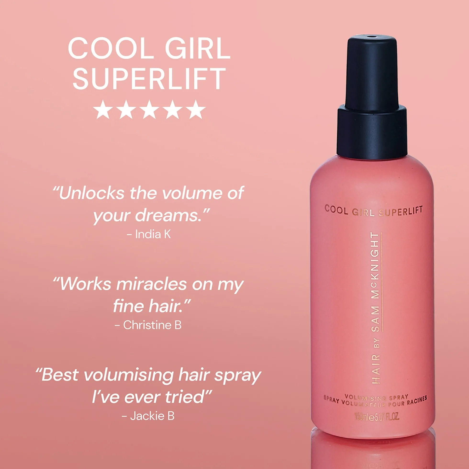 Hair By Sam McKnight Cool Girl Superlift Root Boost Volumising Spray Mini 50ml