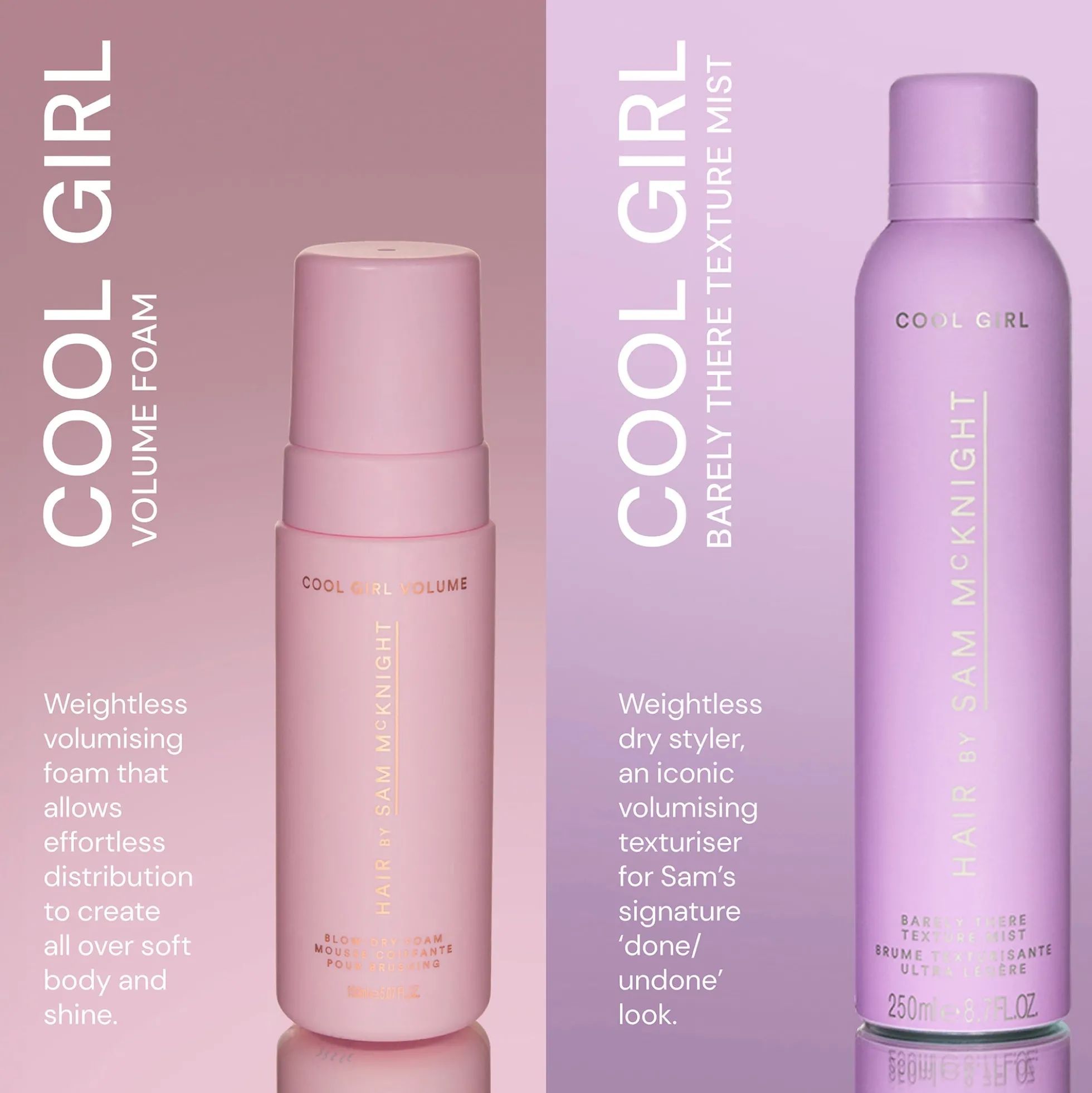 Hair by Sam McKnight Cool Girl Volume Blow Dry Foam 150ml