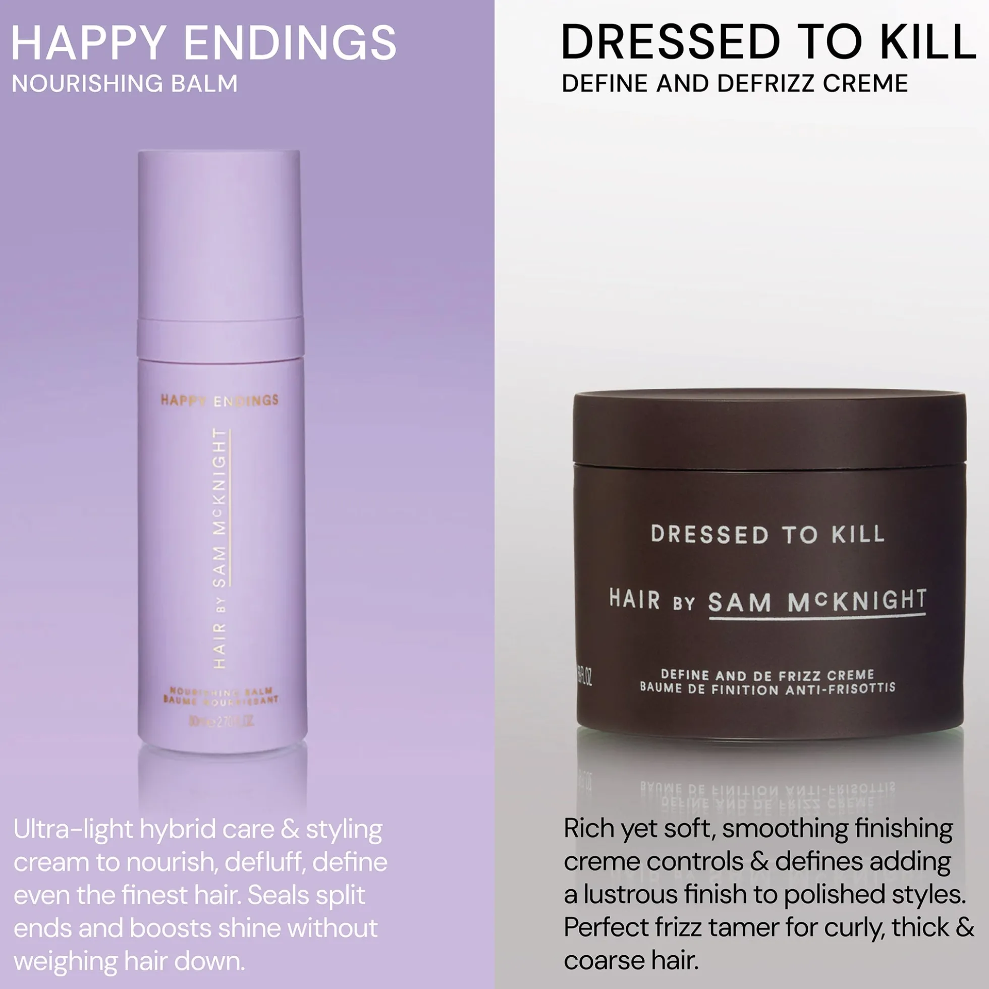 Hair by Sam McKnight Dressed to Kill Define and Defrizz Cream 50ml