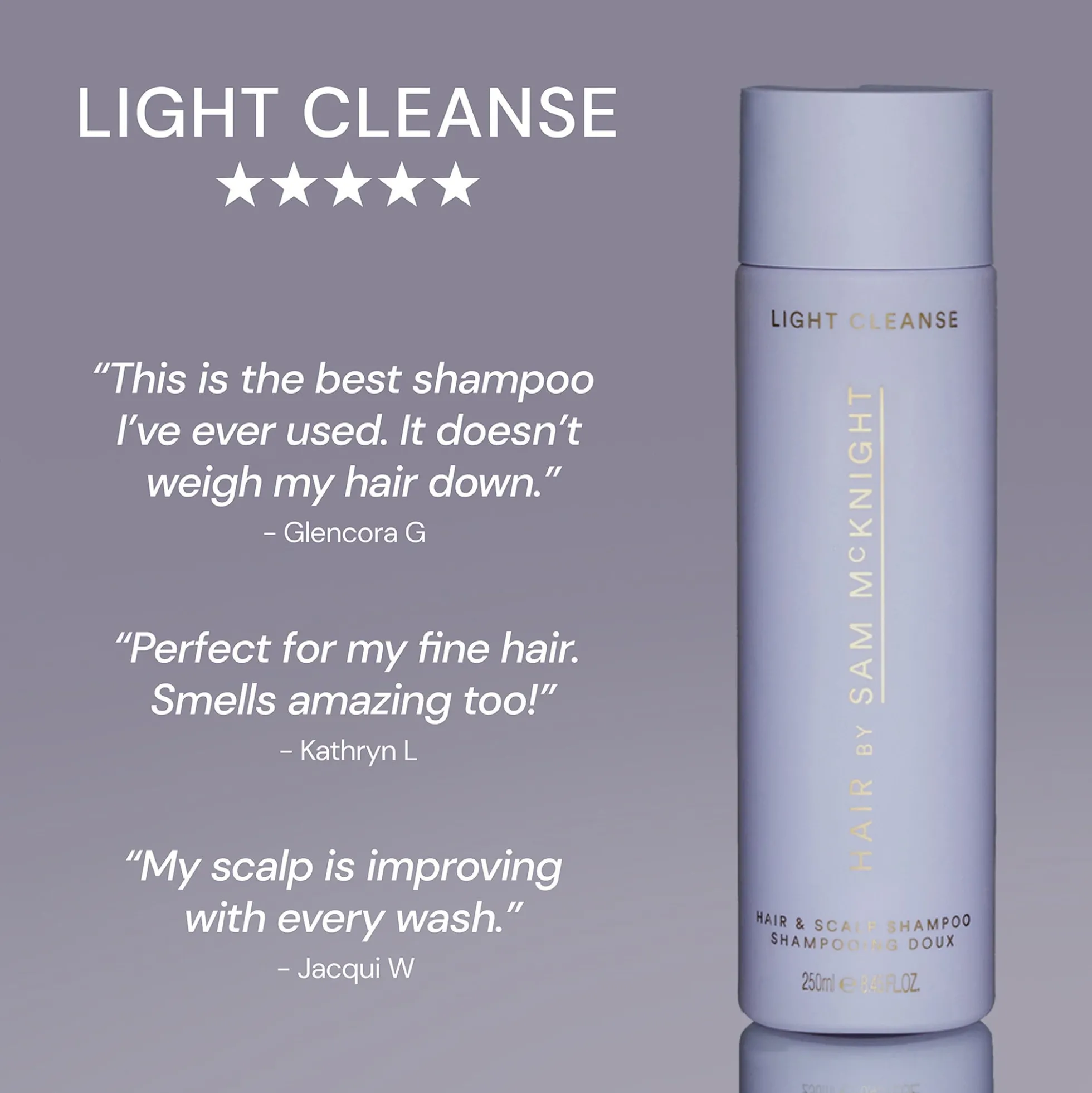 Hair by Sam McKnight Light Cleanse Hair and Scalp Shampoo 100ml