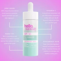 Hello Sunday The Mineral One Lightweight Serum with Hyaluronic Acid SPF50 30ml