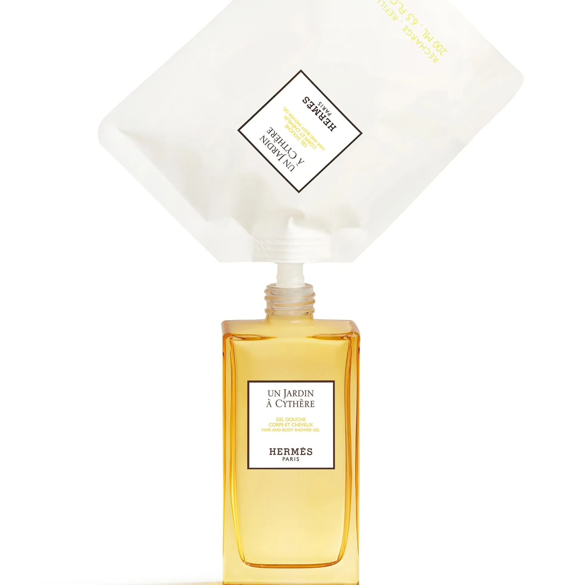 Hermès Un Jardin À Cythère Hair and Body Shower Gel Bottle 200ml