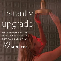 HigherDOSE Red Light Shower Filter - Polished Brass