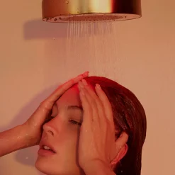 HigherDOSE Red Light Shower Filter - Polished Brass