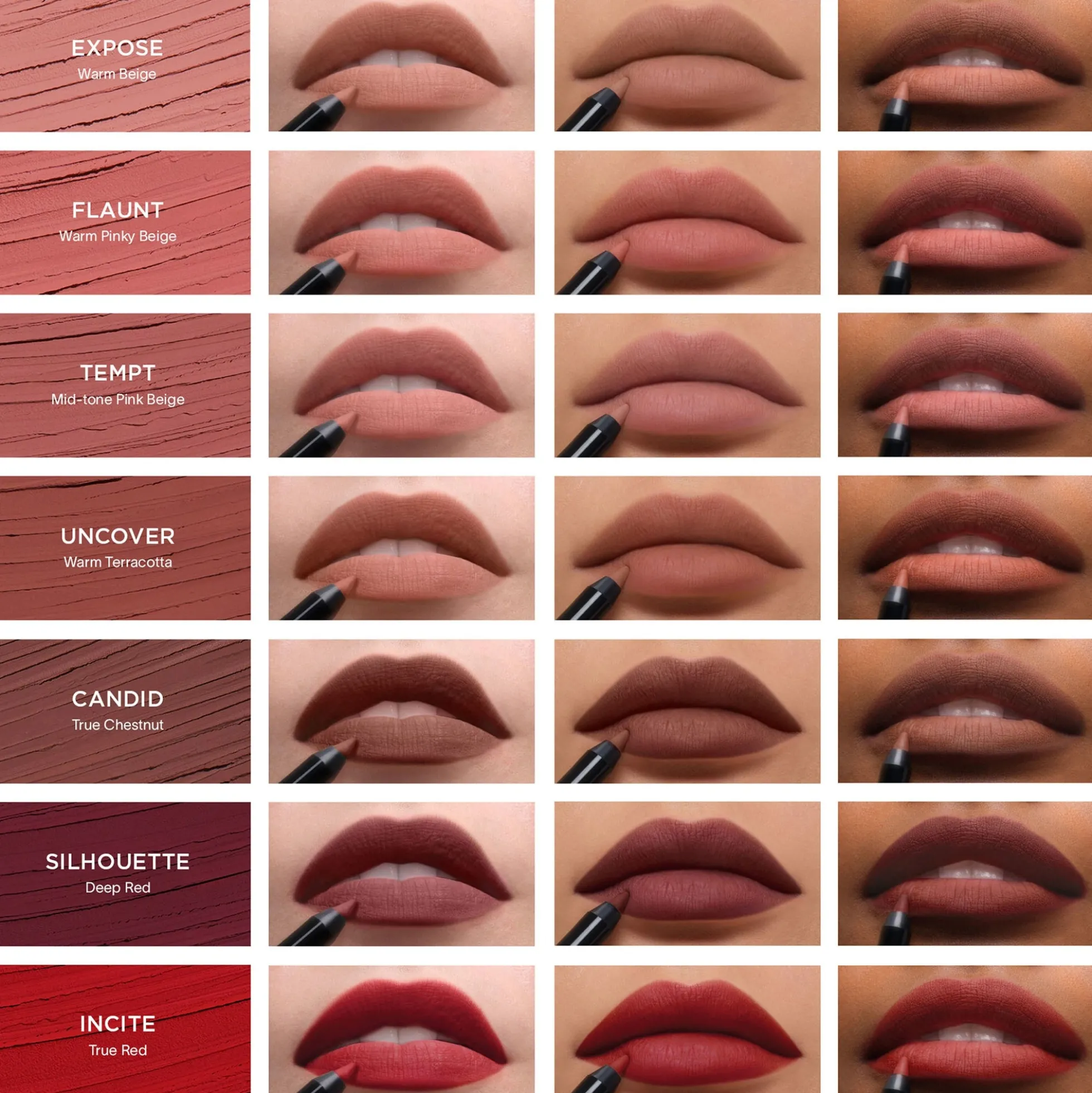 Hourglass Shape and Sculpt Lip Liner 1.2g (Various Shades)