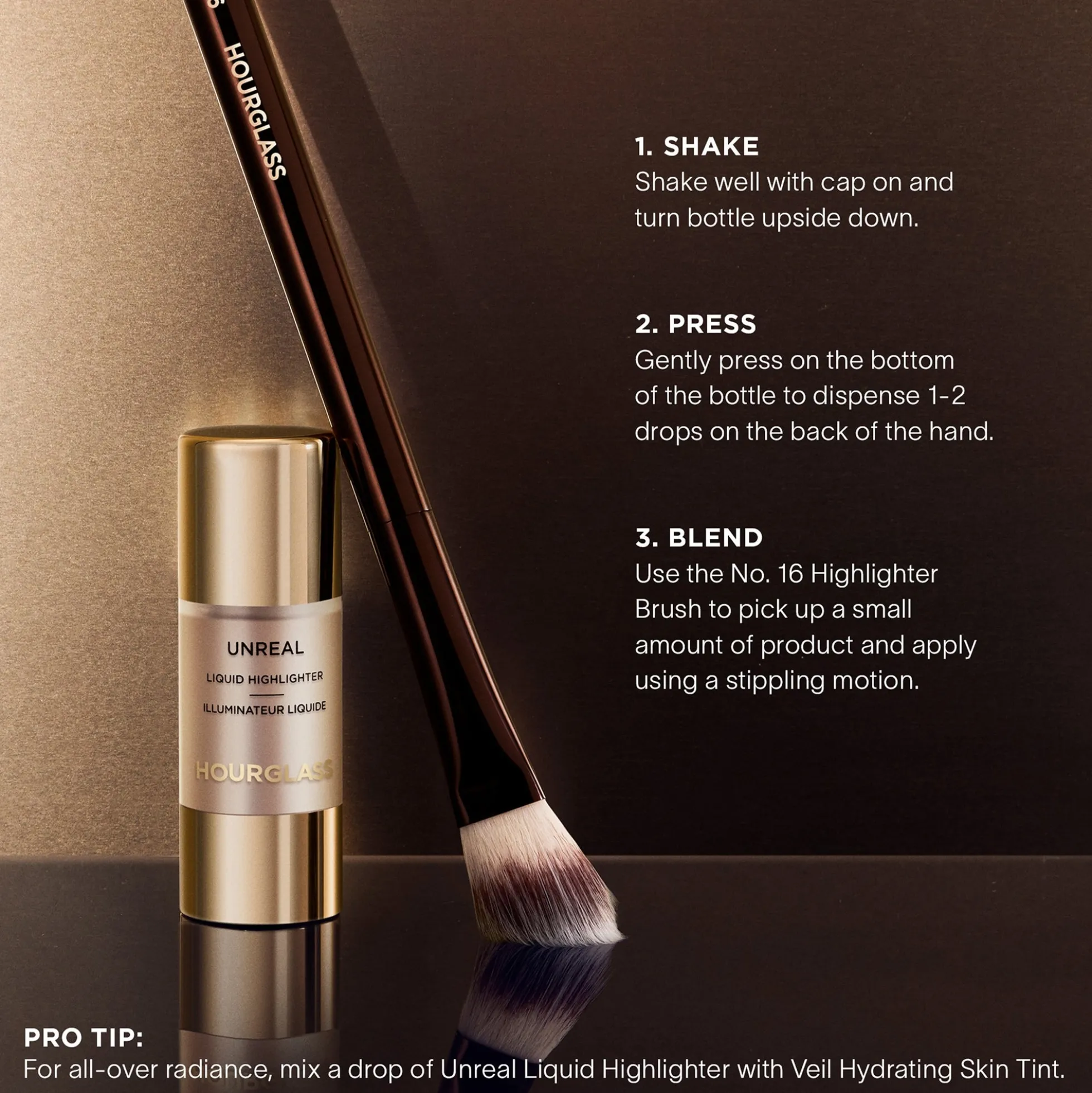 Hourglass Unreal Liquid Highlighter 10.3ml (Various Shades)