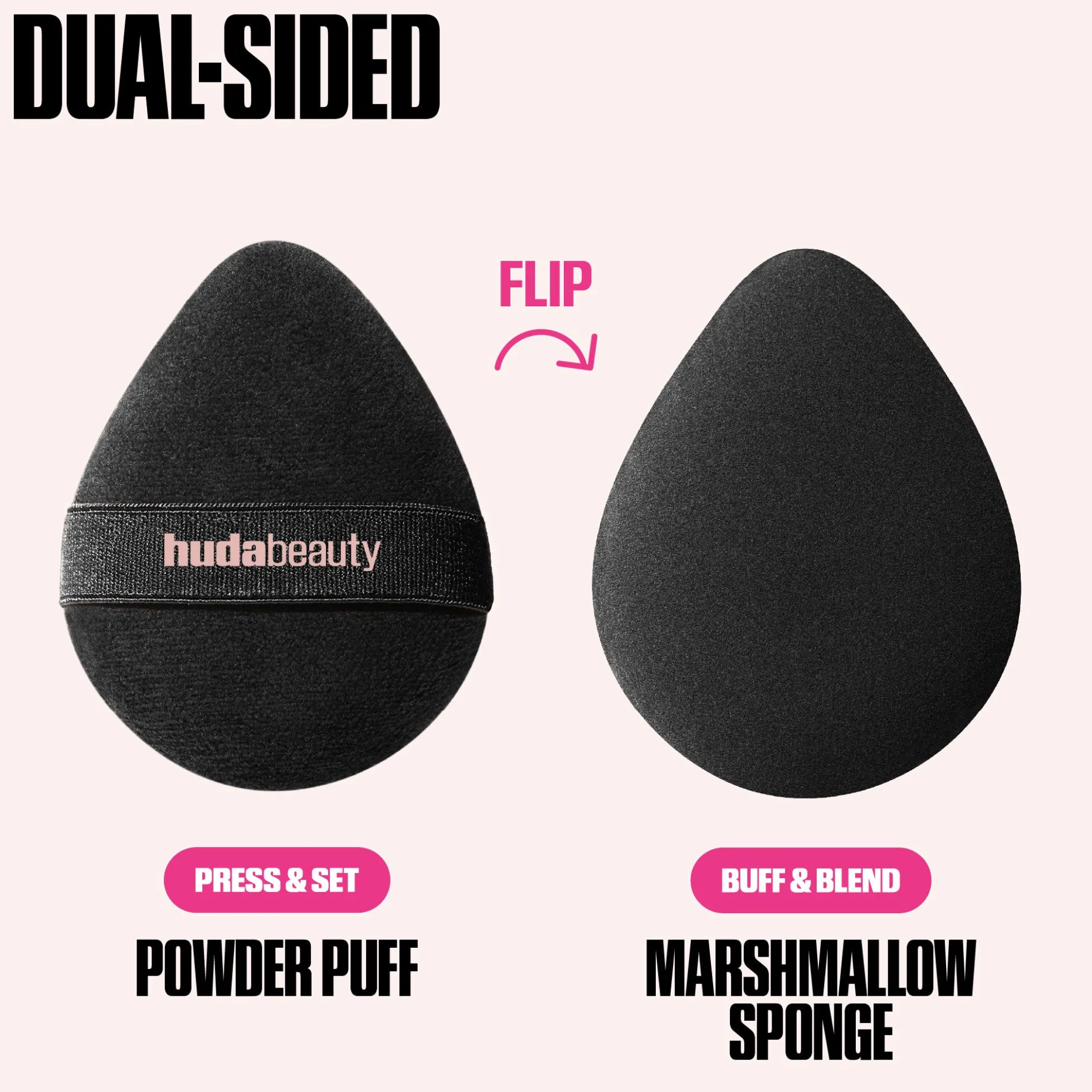 Huda Beauty Easy Bake Marshmallow Puff & Sponge Dual-Sided
