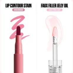 HUDA BEAUTY Kiss Me Rosy Pink Lip Duo (Worth £43)