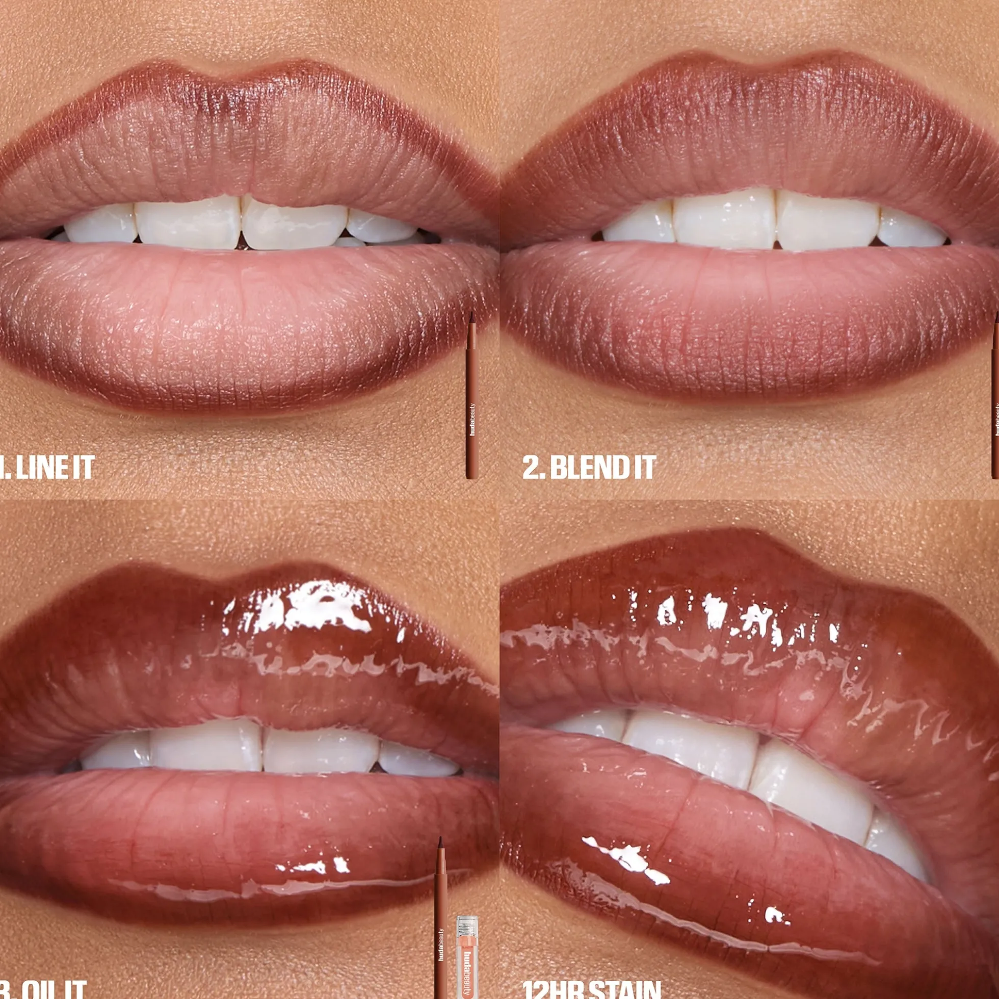 Huda Beauty Lip Contour Stain 1ml (Various Shades)